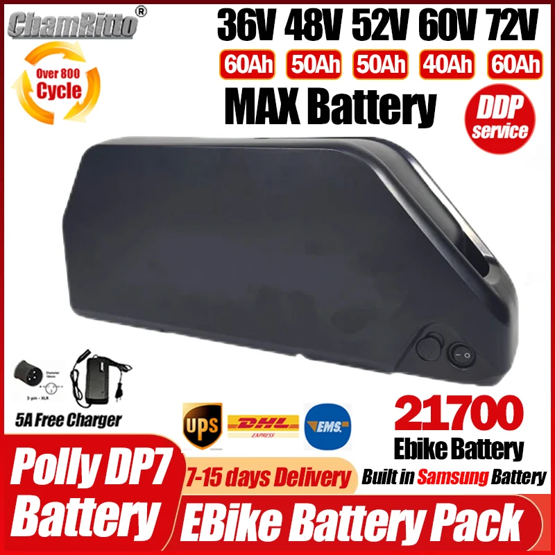 Ebike Battery 48V 20Ah Hailong - بطارية دراجة كهربائية Cham 36 60