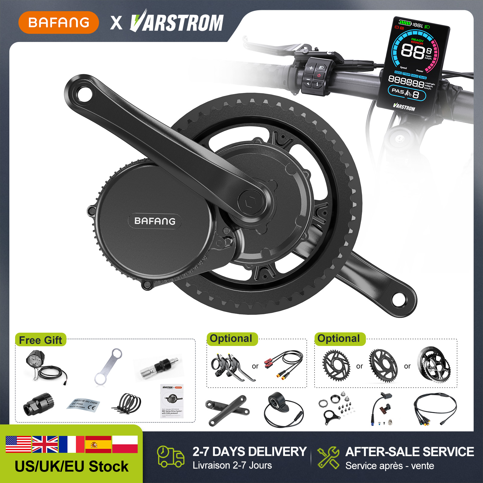 [مخزون أمريكي] محرك BAFANG 48V - مراجعة Bafang Bbs02B 48V 750W Mid Drive Kit وسعره