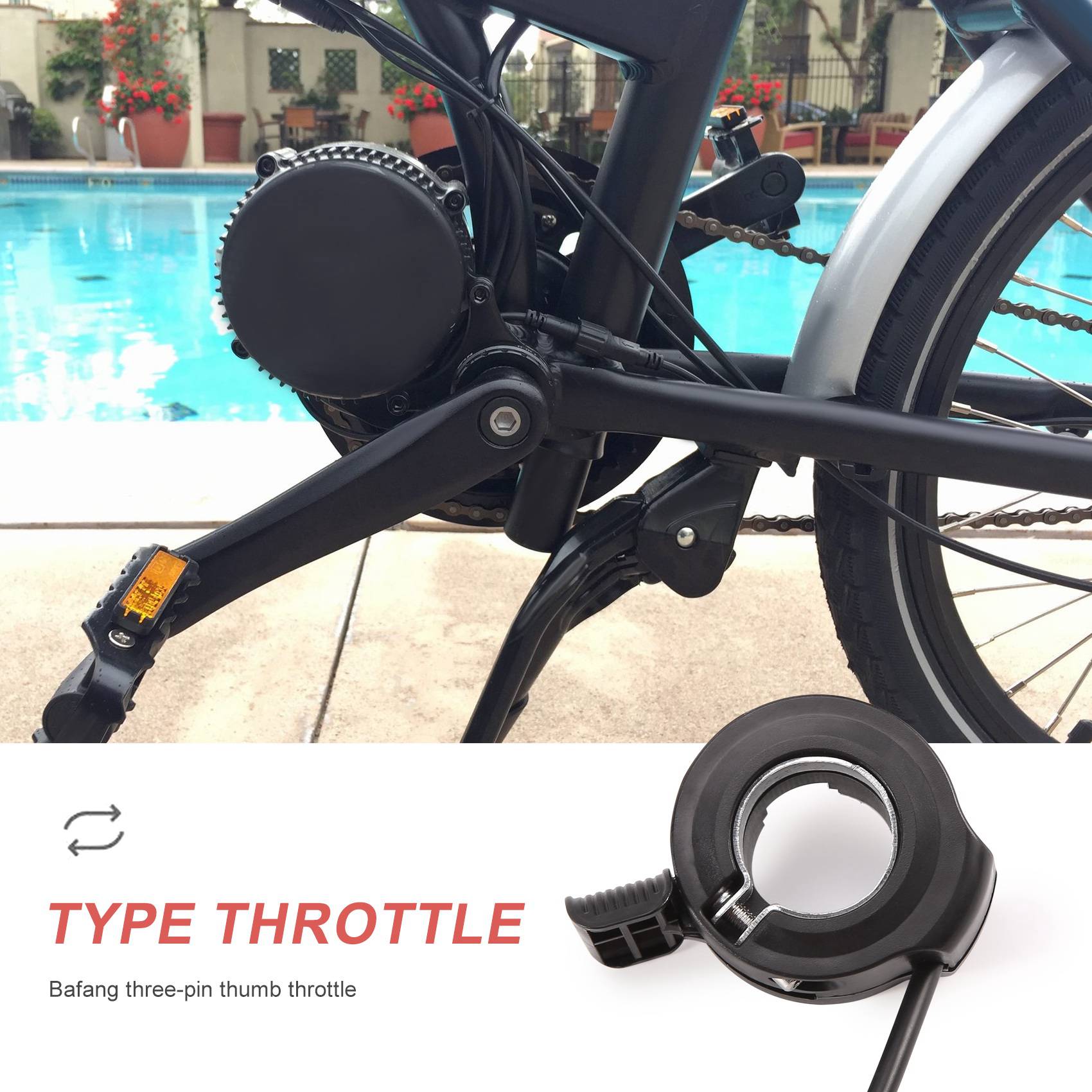 مقبض تسريع جديد من ABME لمحرك  - مراجعة Mid Drive Motor Kit 52V 1000W وسعره