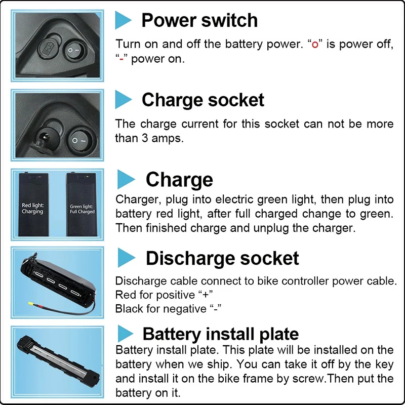 بطارية دراجة كهربائية Cham 36  - مراجعة Ebike Battery 48V 20Ah Hailong وسعره